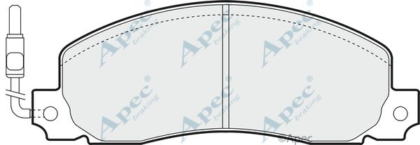 APEC BRAKING stabdžių trinkelių rinkinys, diskinis stabdys PAD489